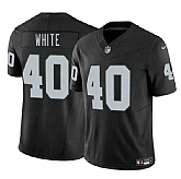 Men & Women & Youth Las Vegas Raiders #40 Devin White Black 2025 F.U.S.E. Vapor Stitched Jersey,baseball caps,new era cap wholesale,wholesale hats